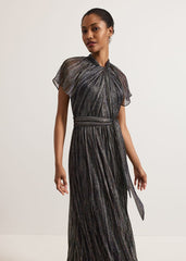 Riah Shimmer Maxi Dress Multi-Coloured