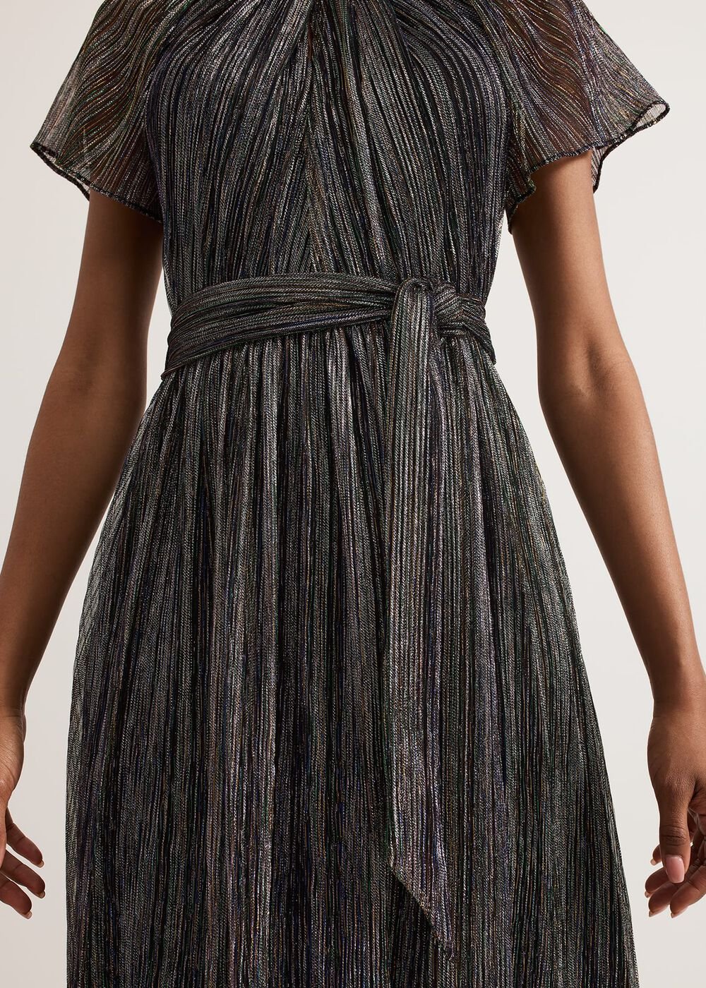Riah Shimmer Maxi Dress Multi-Coloured