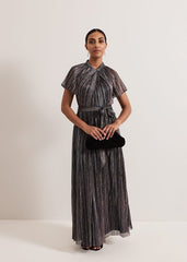 Petite Riah Shimmer Maxi Dress Multi-Coloured