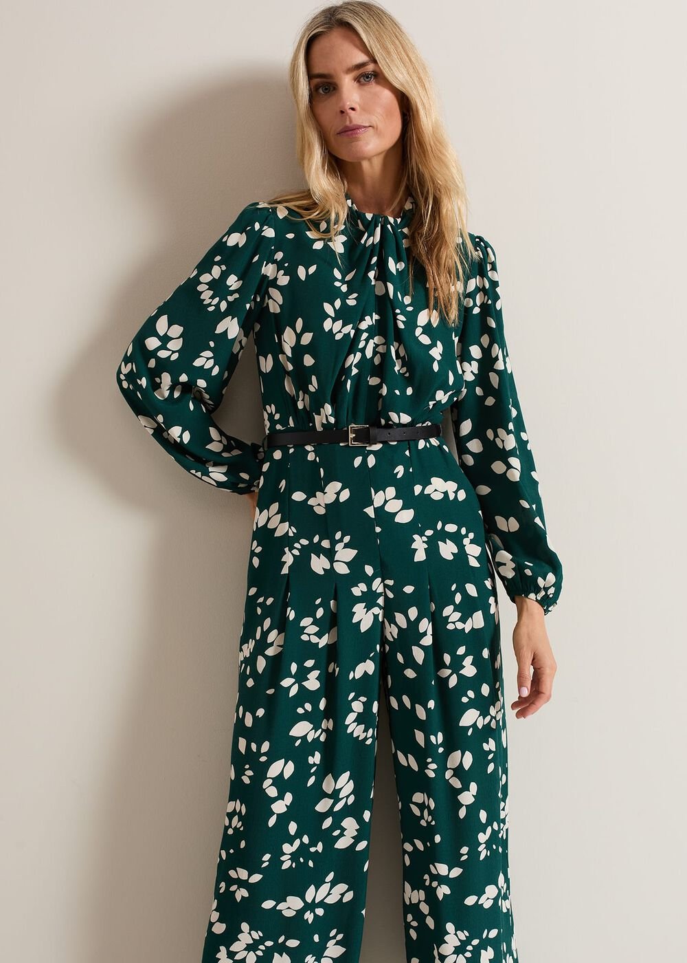 Micaela Green Twist Neck Jumpsuit Green