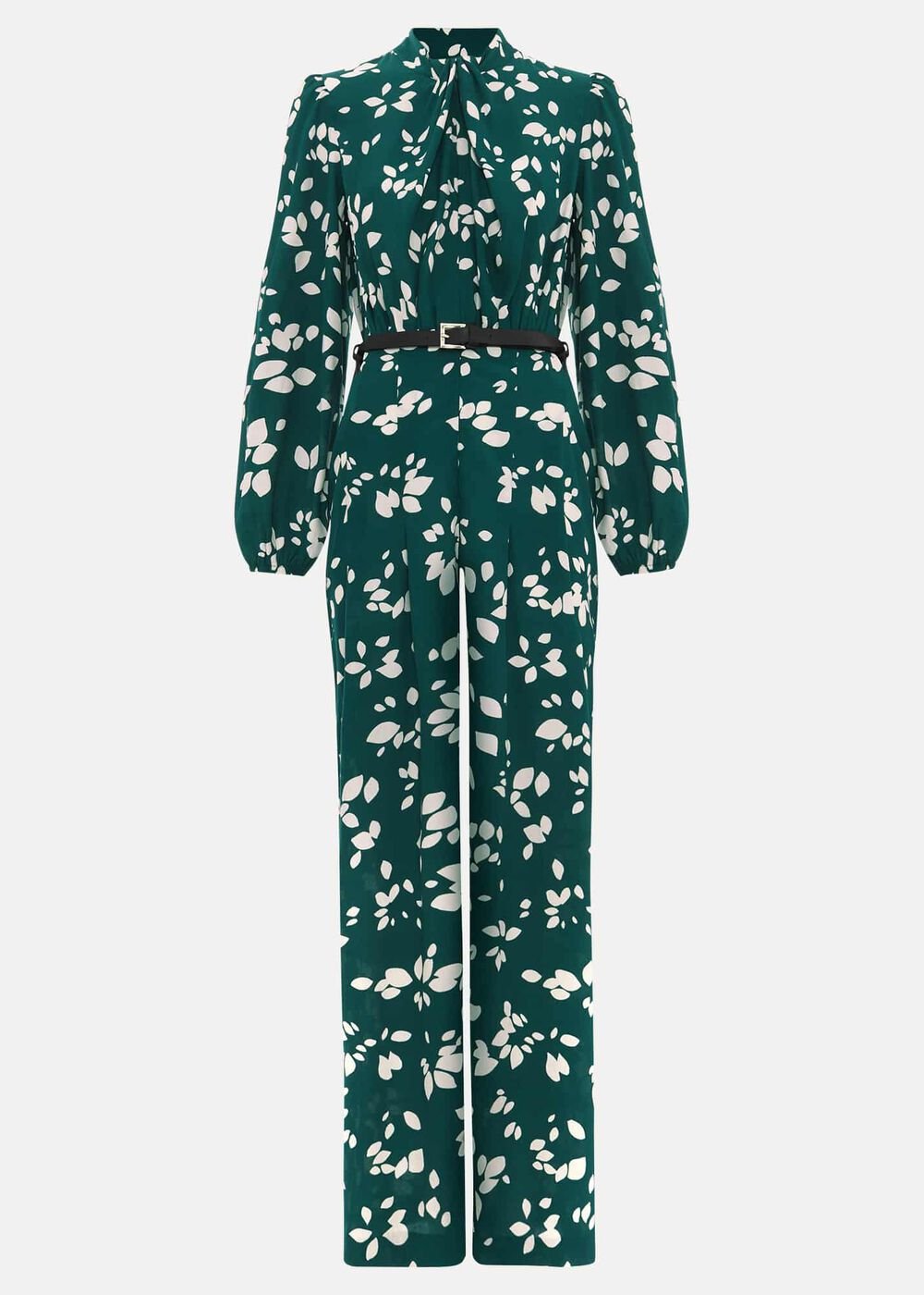 Micaela Green Twist Neck Jumpsuit Green