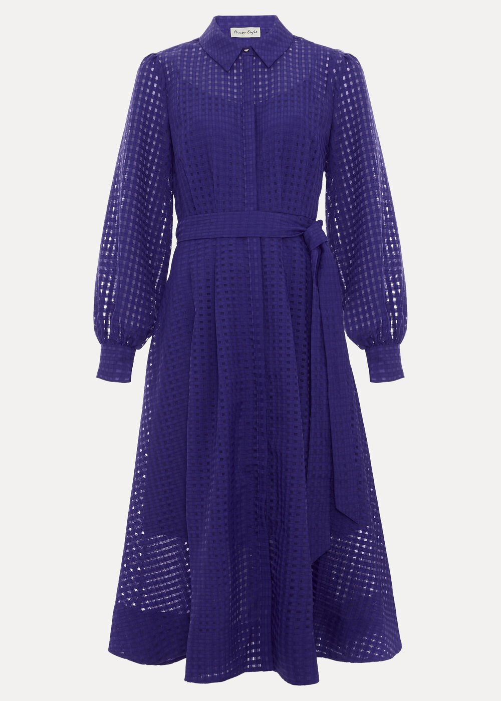Natalie Burgundy Shirt Dress Purple