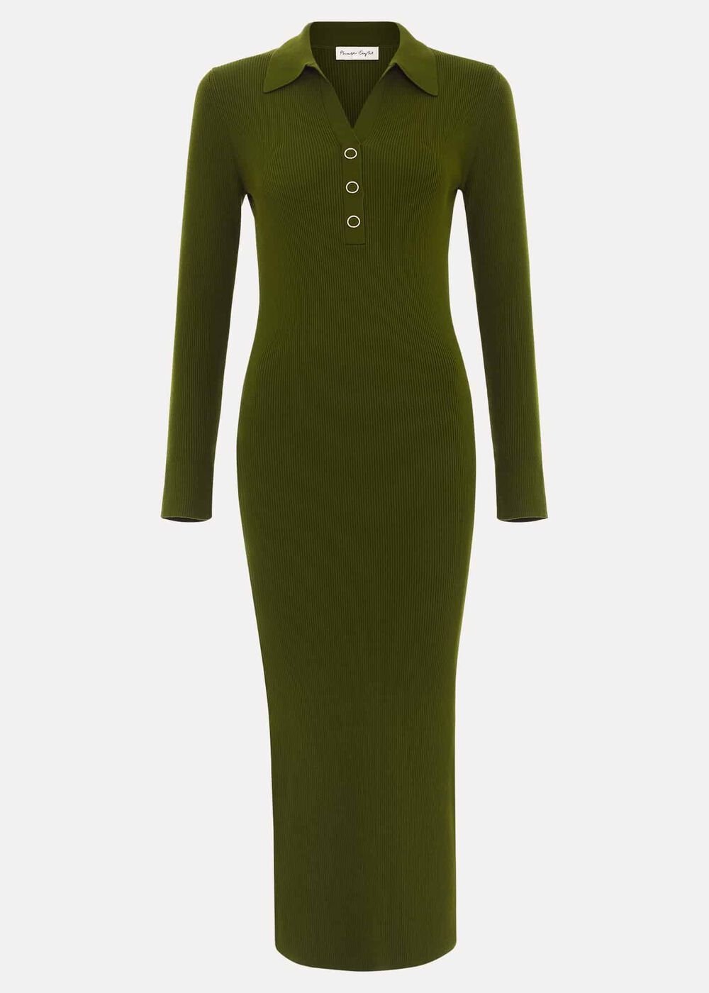 Lucy Knit Column Dress Green