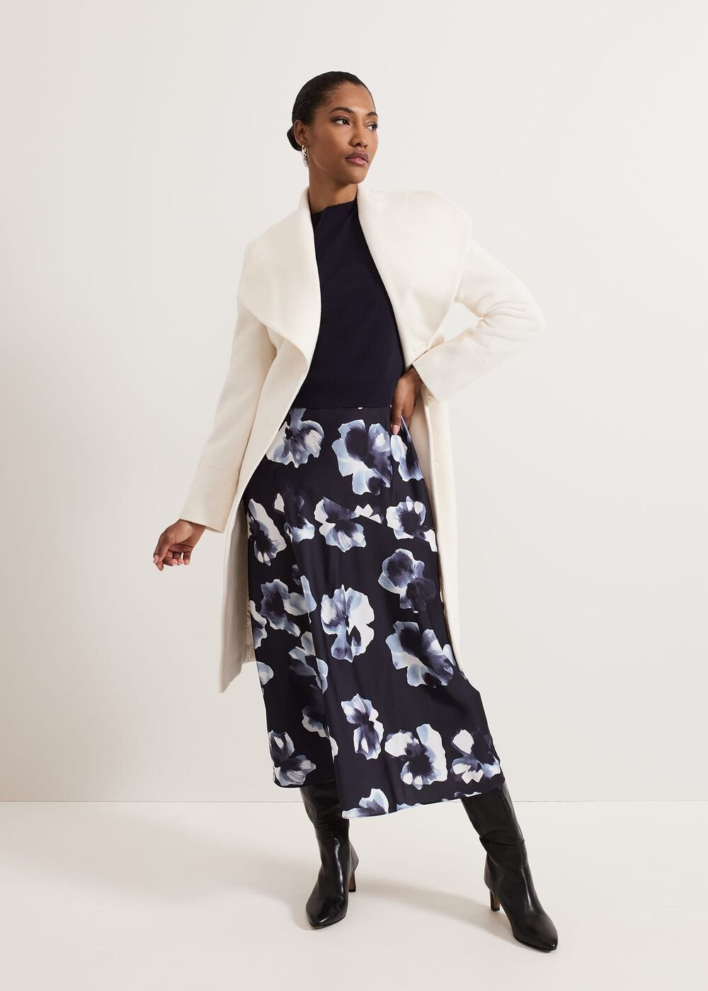 Issy Layered Jumper Dress Blue