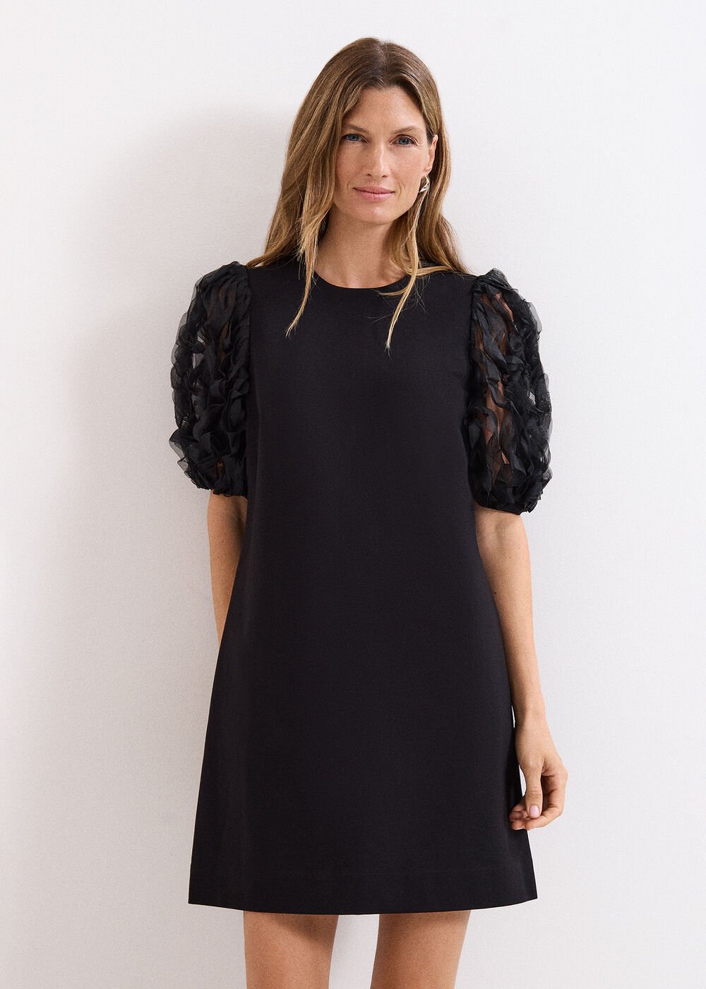 Aida Black Shift Dress Black