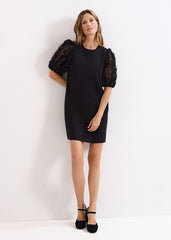 Aida Black Shift Dress Black