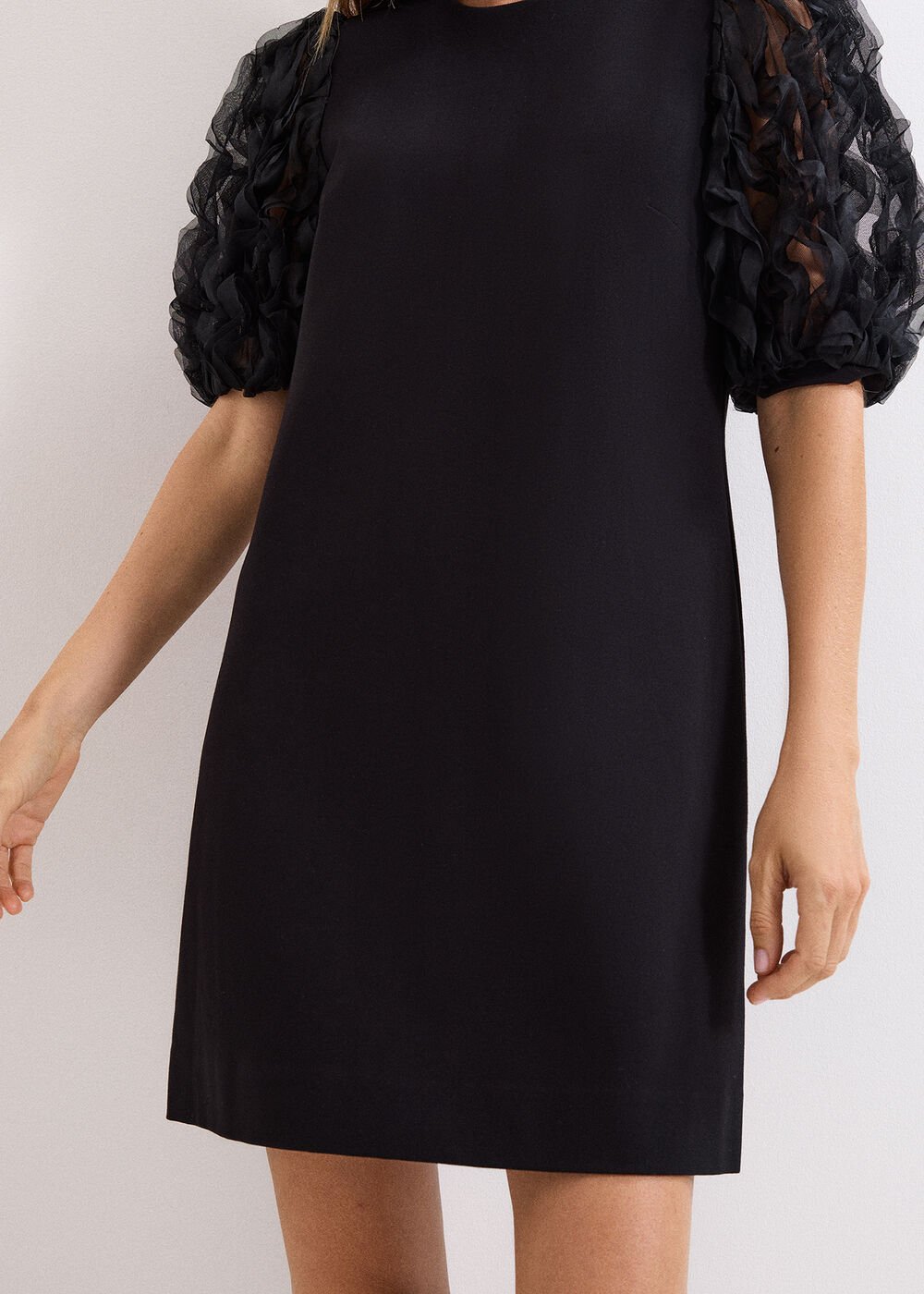 Aida Black Shift Dress Black