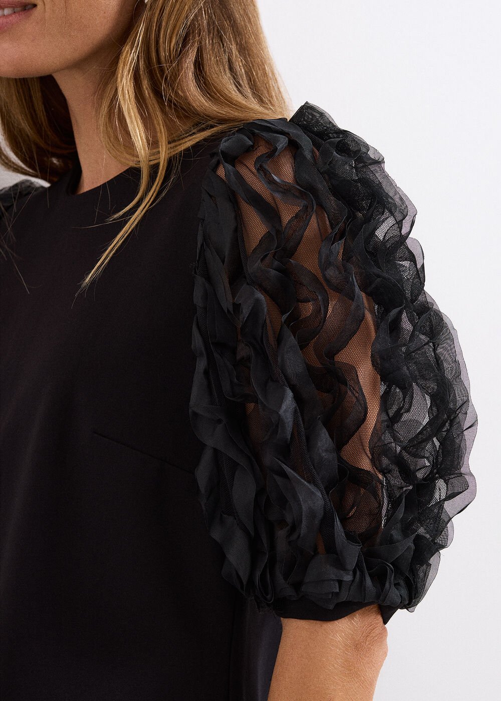 Aida Black Shift Dress Black