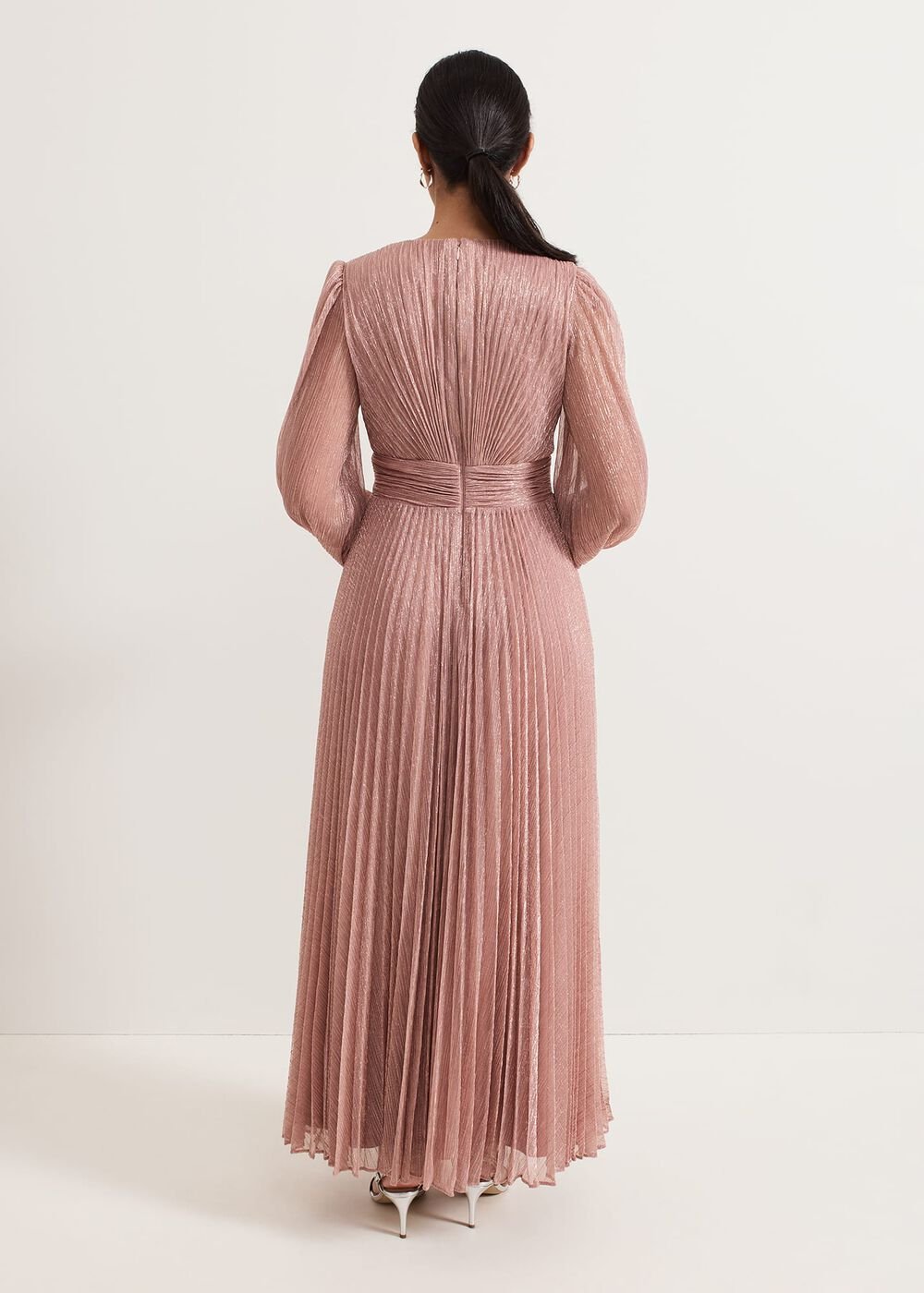 Petite Harper Plise Pale Pink Dress Pale Pink