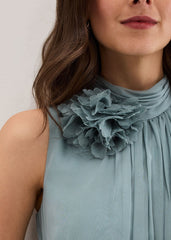 Lucinda Pale Blue Maxi Dress Eau De Nil
