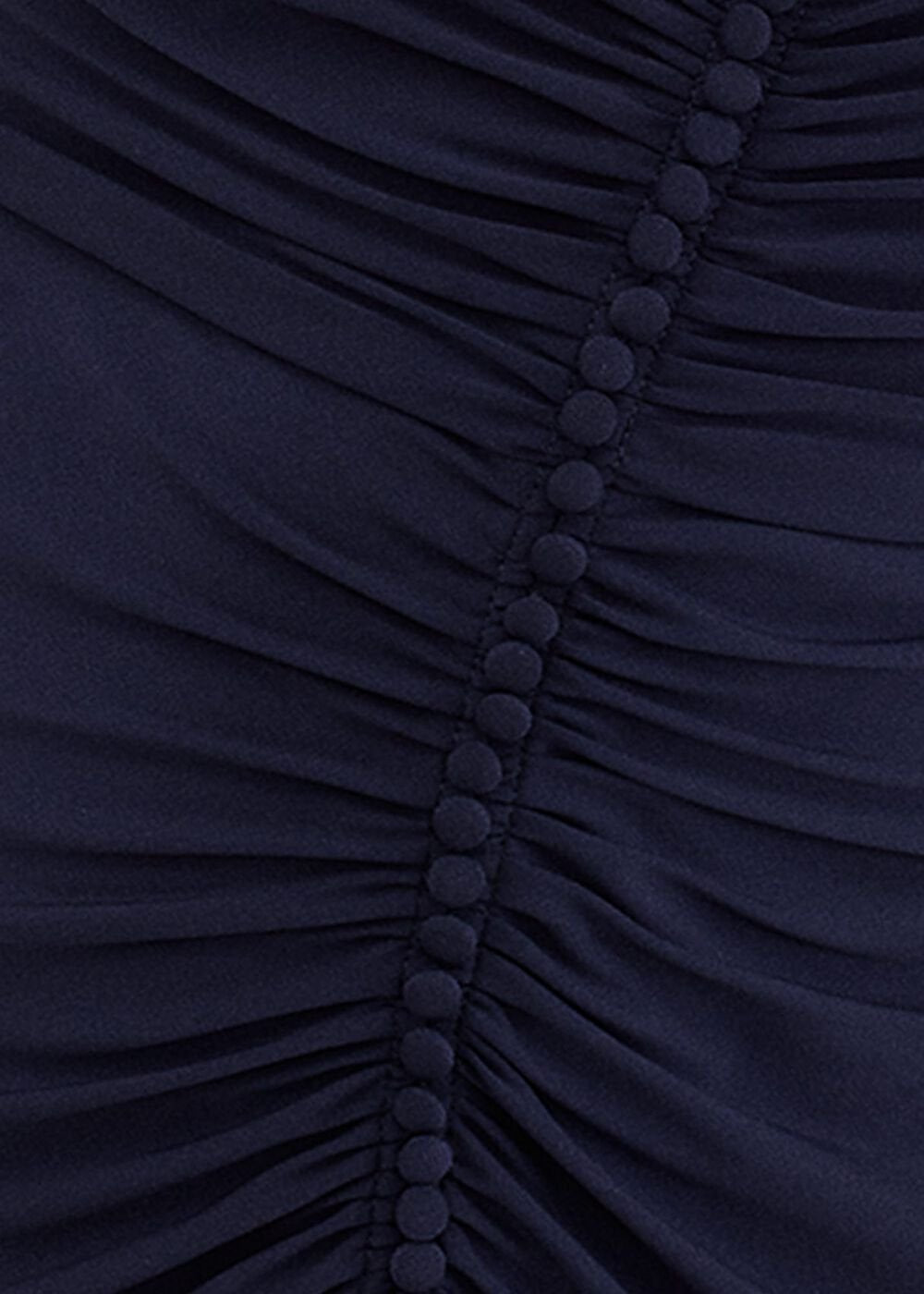 Petite Daisy Navy Ruched Maxi Dress Navy