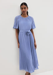 Kathleen Pale Blue Pleat Dress Pale Blue
