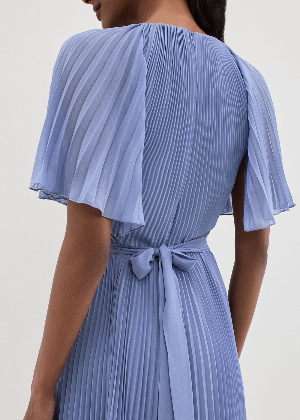 Kathleen Pale Blue Pleat Dress Pale Blue