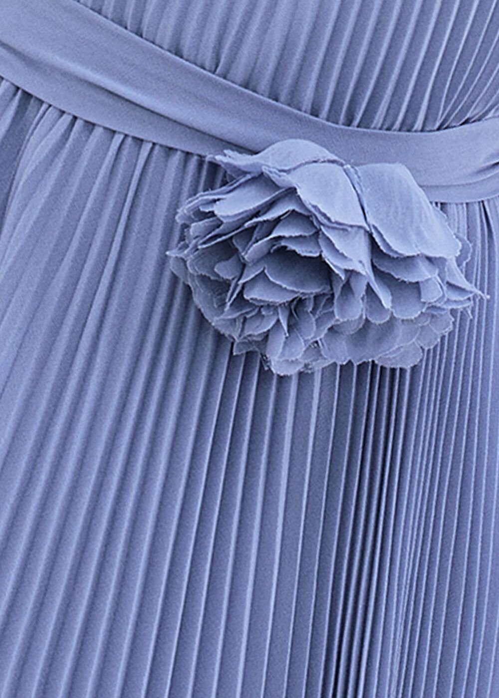Kathleen Pale Blue Pleat Dress Pale Blue