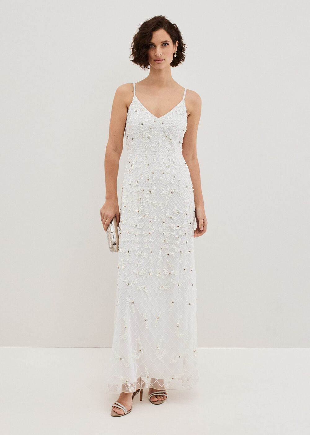 Alexia Ivory Embelished Maxi Dress Ivory