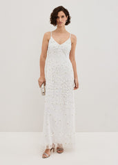 Alexia Ivory Embelished Maxi Dress Ivory