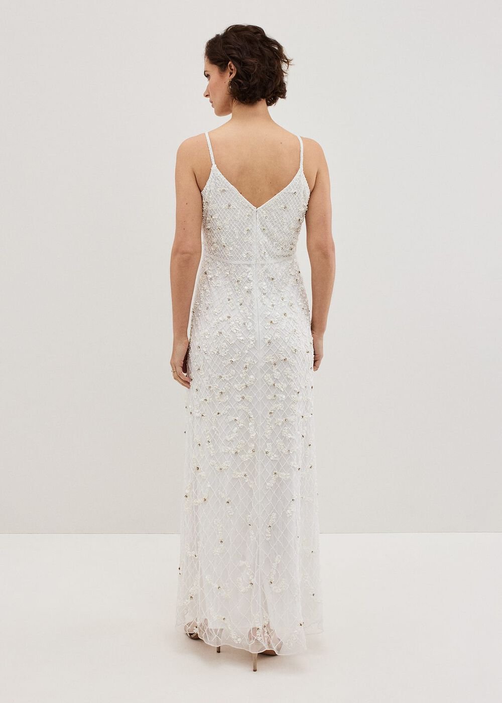 Alexia Ivory Embelished Maxi Dress Ivory