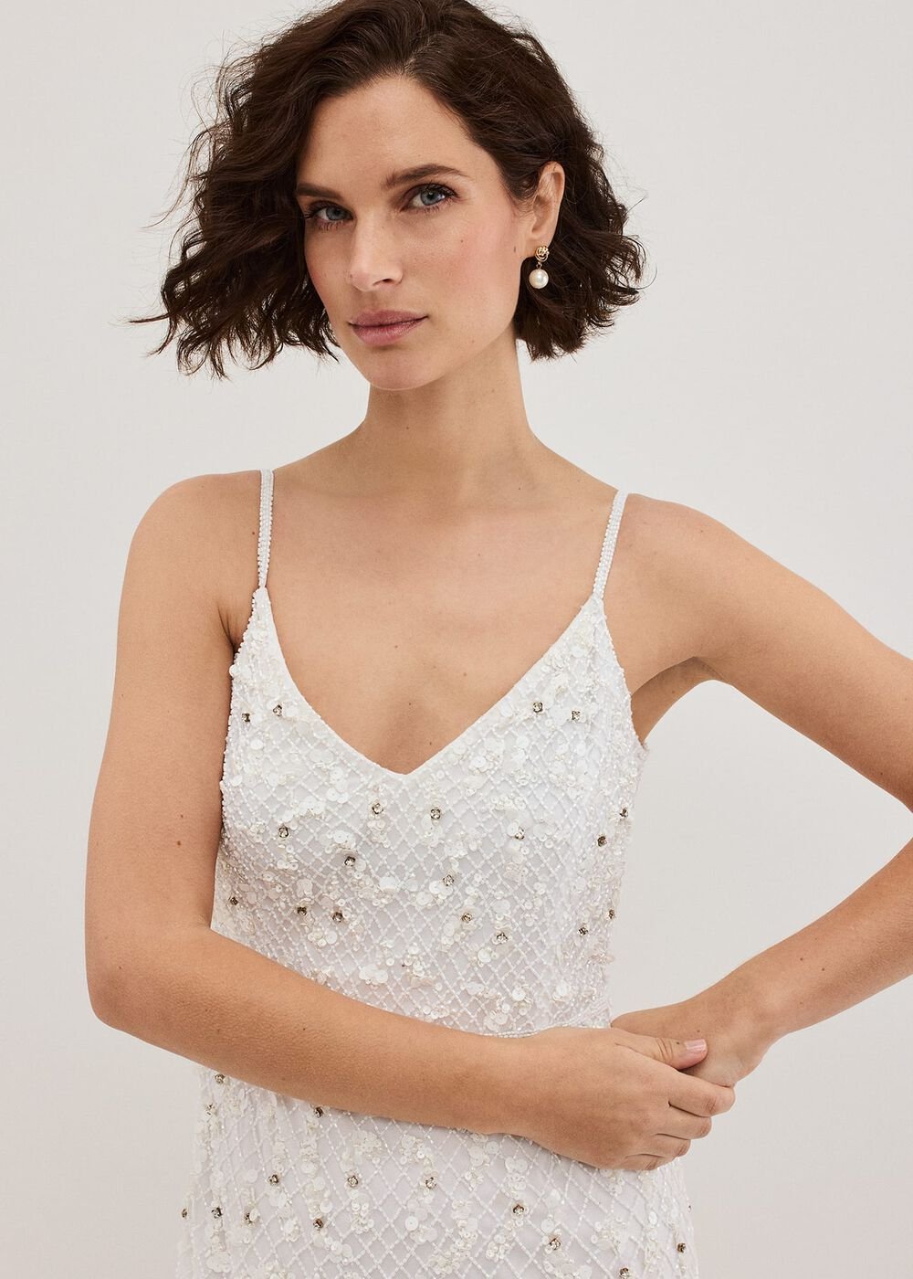 Alexia Ivory Embelished Maxi Dress Ivory
