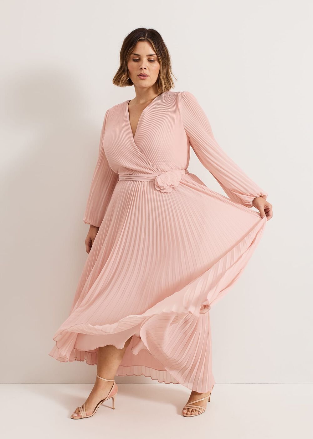 Isadora Pale Pink Maxi Dress Pale Pink