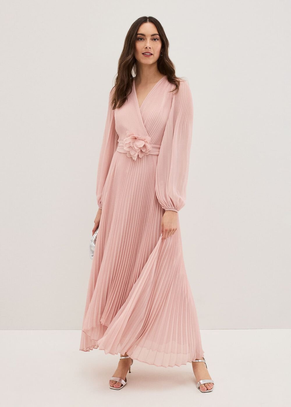 Isadora Pale Pink Maxi Dress Pale Pink