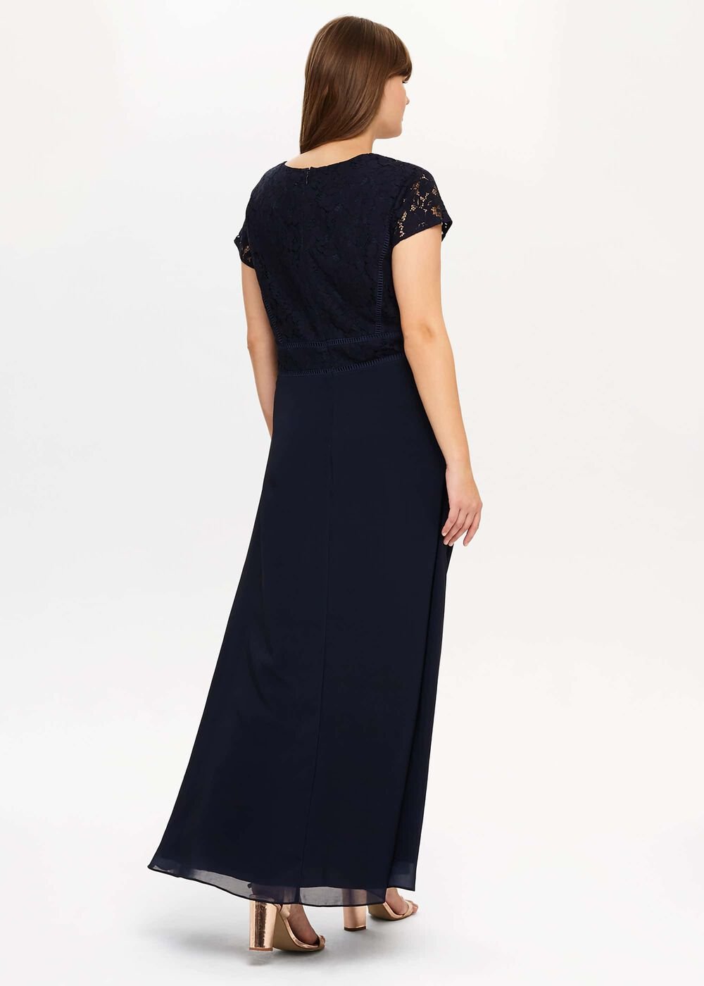 Gemma Lace Maxi Dress Navy