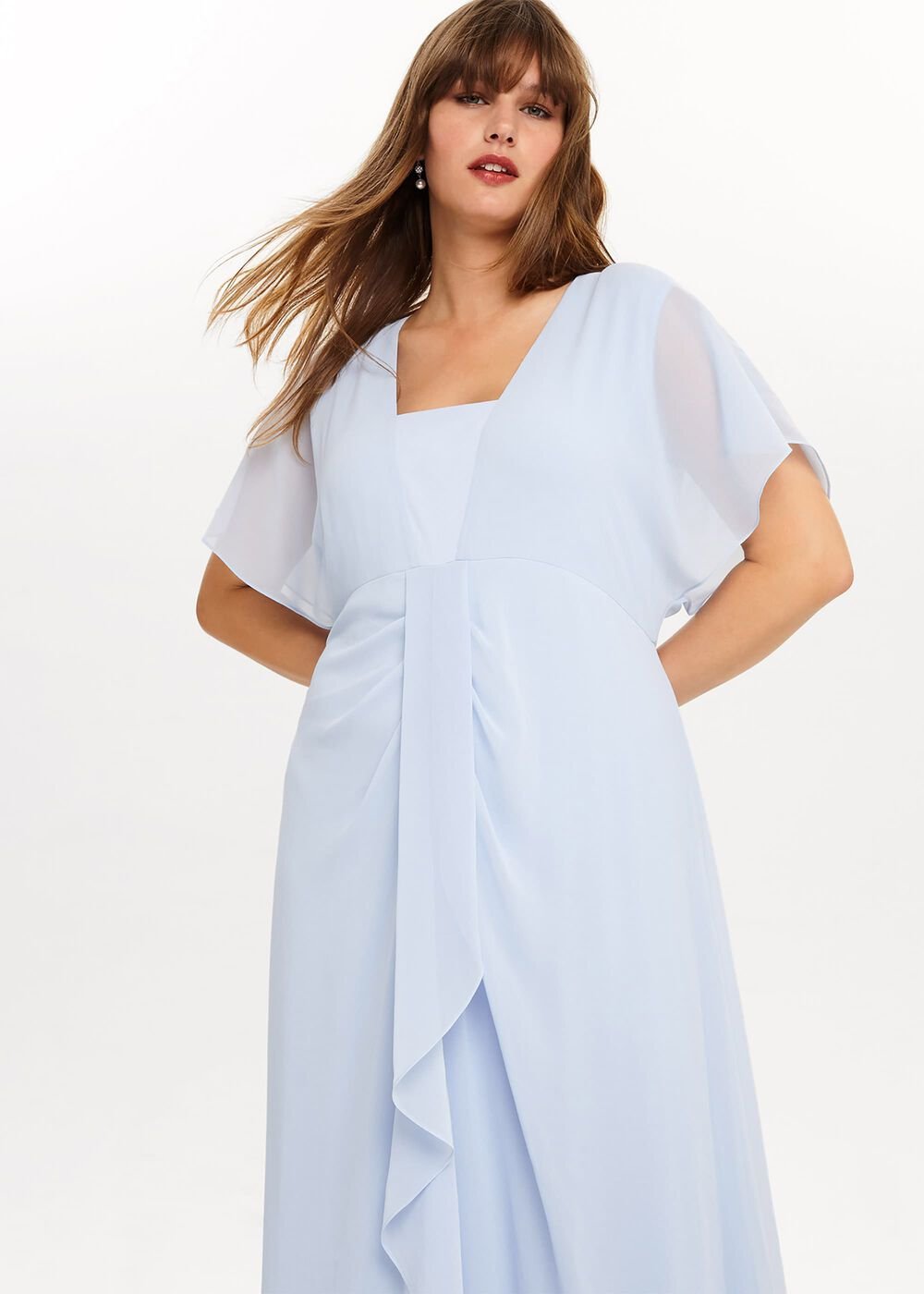 Olympia Maxi Dress Pale Blue