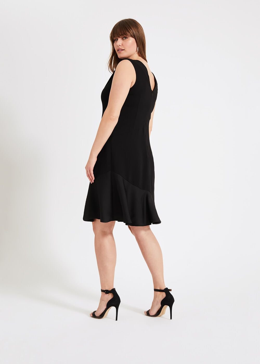Paige Drape Dress Black