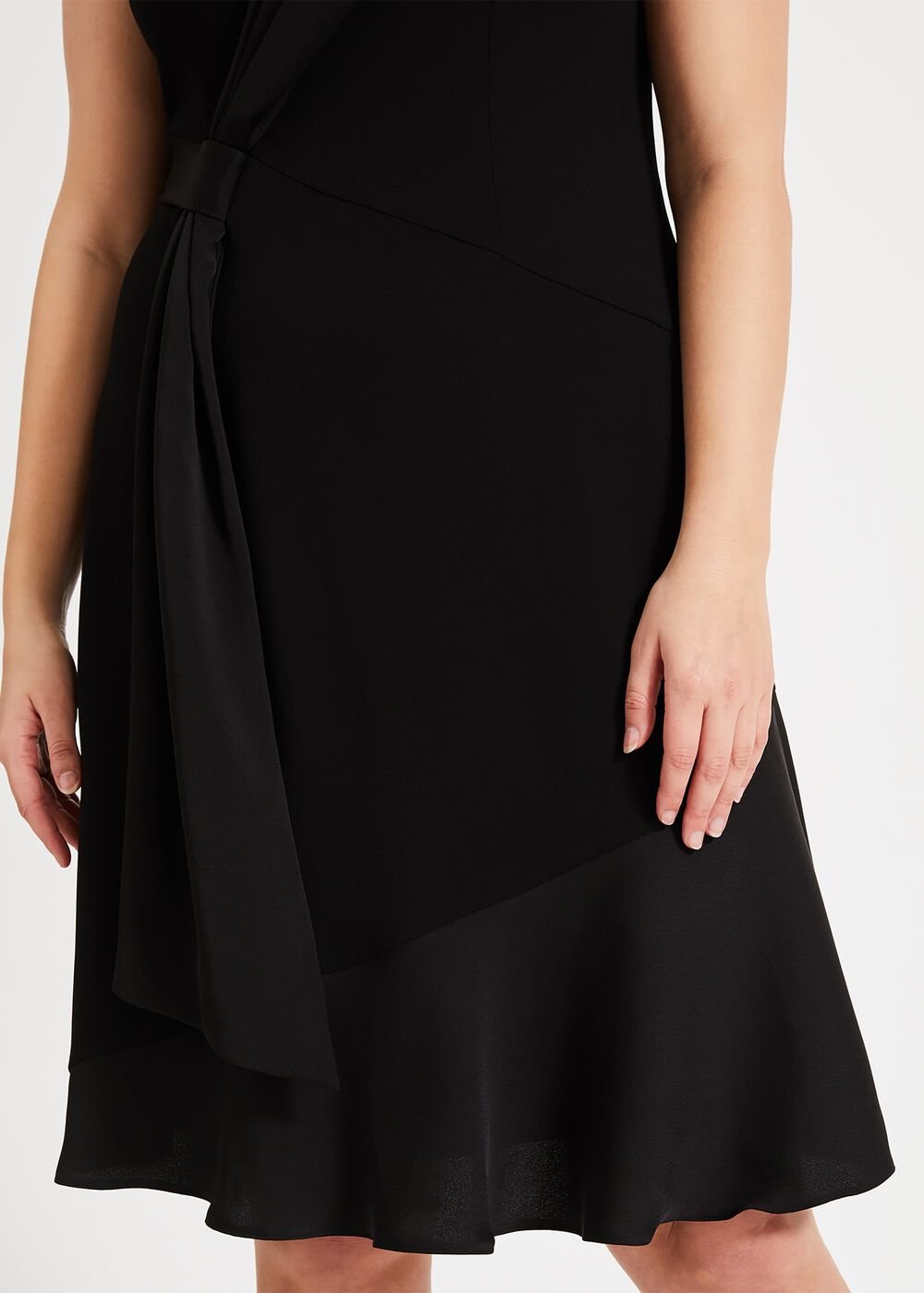 Paige Drape Dress Black