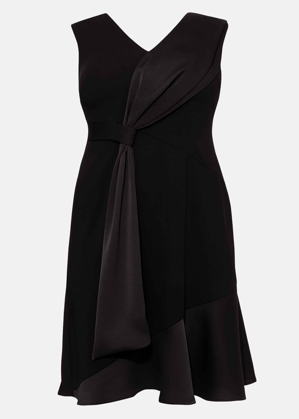 Paige Drape Dress Black