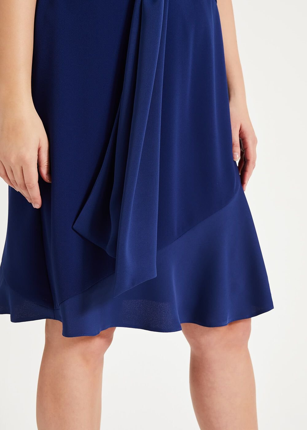 Paige Drape Dress Blue
