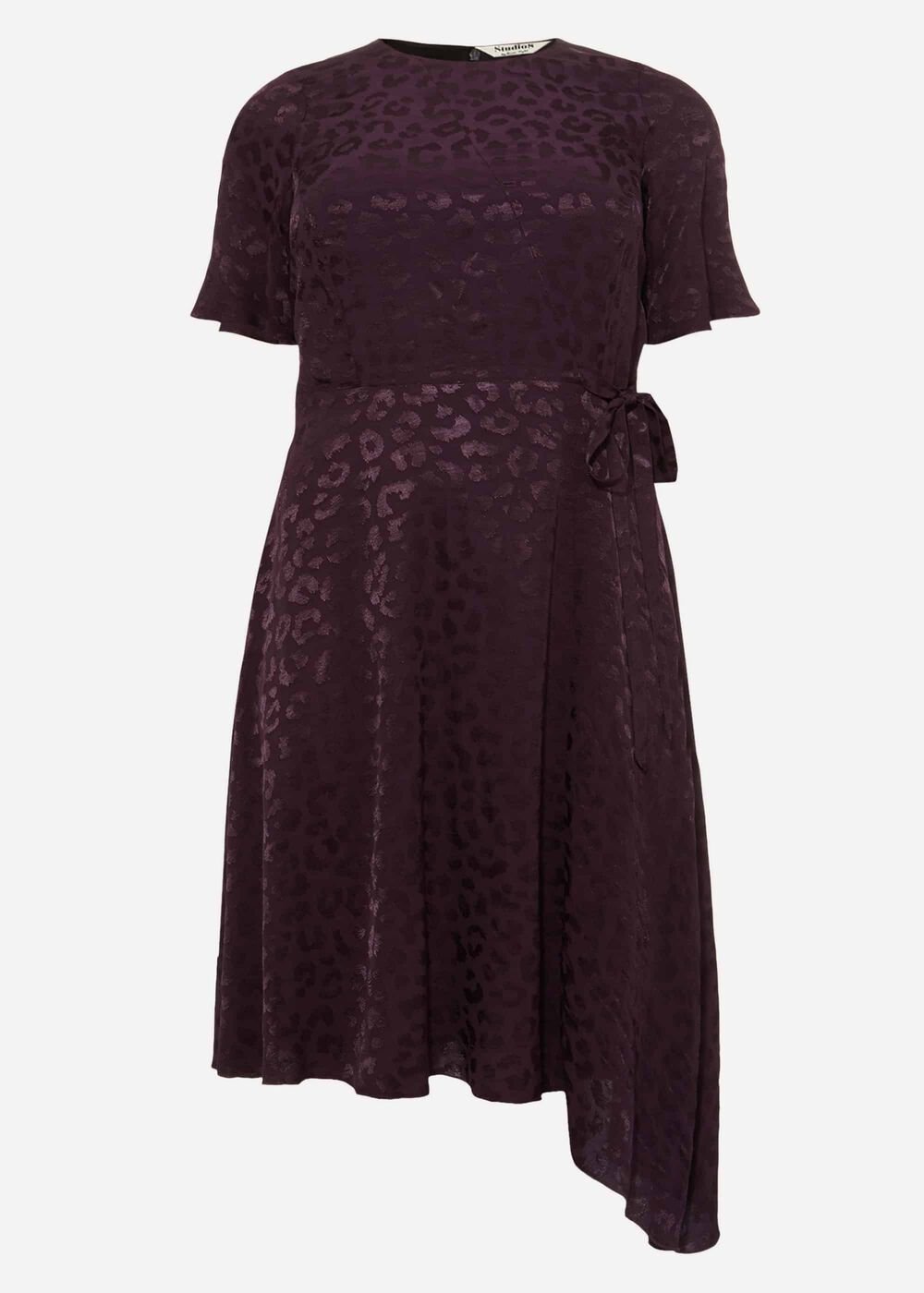 Zahara Jacquard Dress Blackcurrant