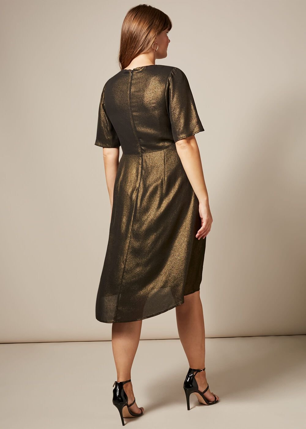 Wren Knot Dress Gold