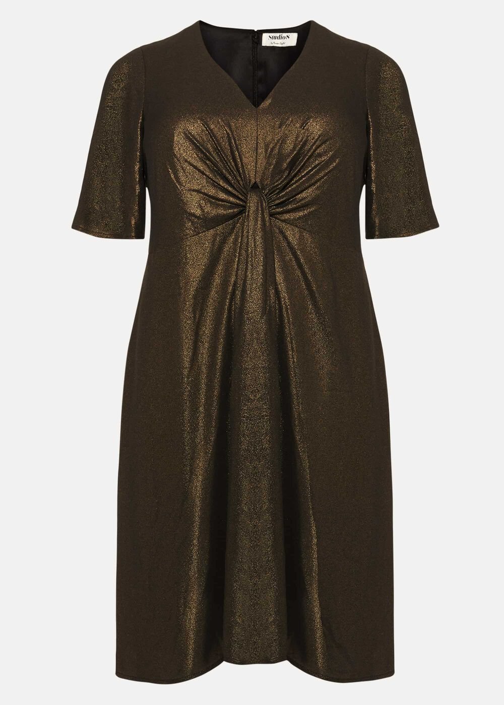 Wren Knot Dress Gold
