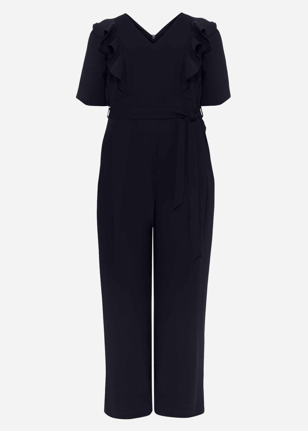 Marianna Frill Jumpsuit Navy