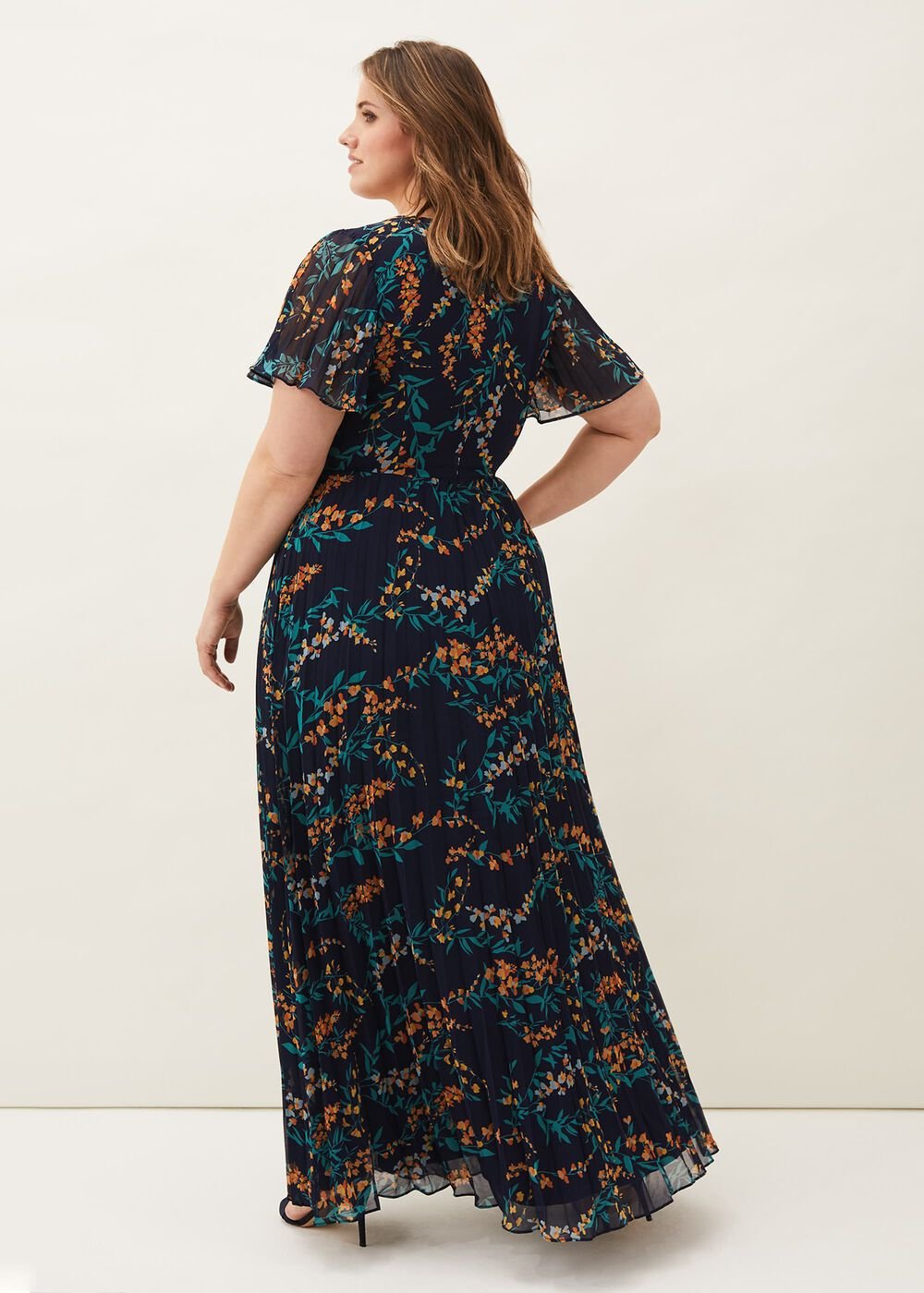 Annie Floral Maxi Dress Navy/Multi