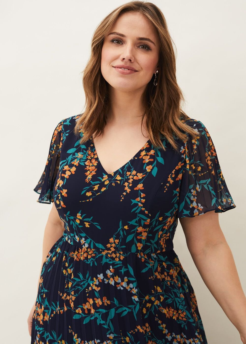 Annie Floral Maxi Dress Navy/Multi