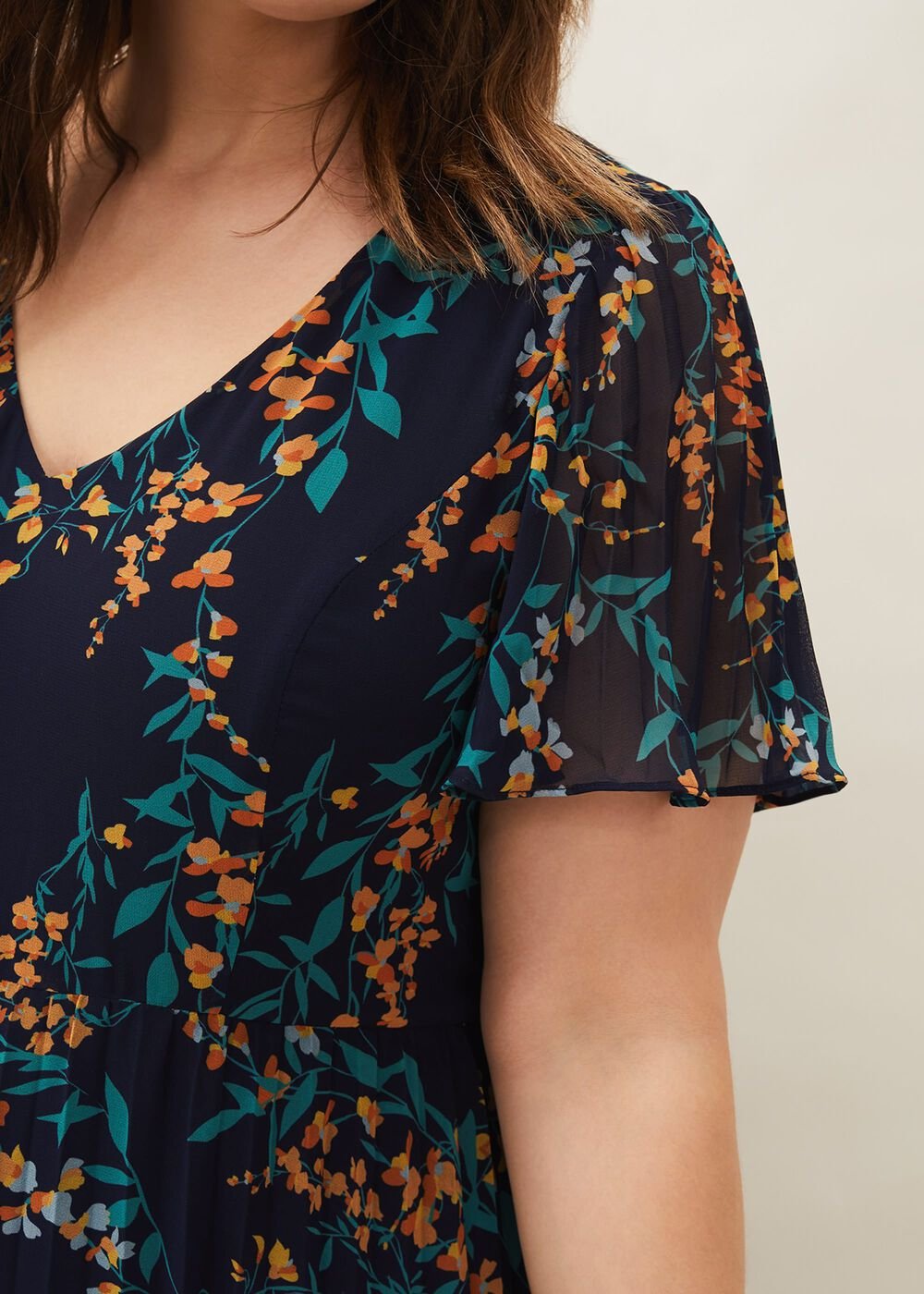Annie Floral Maxi Dress Navy/Multi