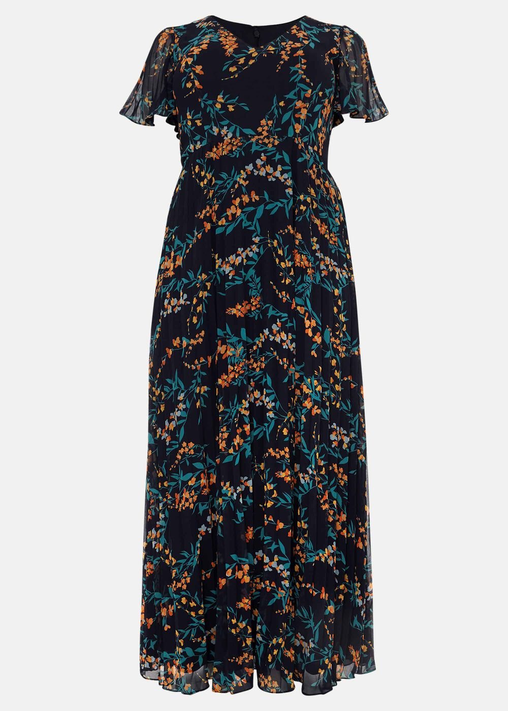 Annie Floral Maxi Dress Navy/Multi