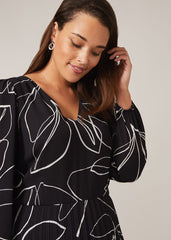 Hetty Pleated Dress Black