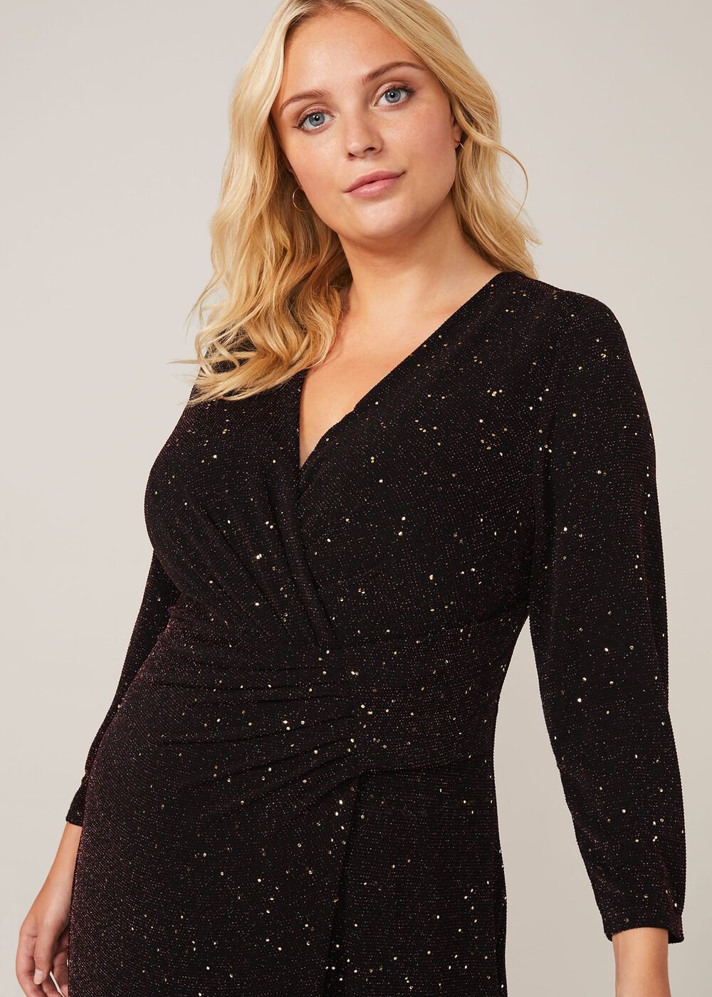Sydney Sparkle Maxi Dress Black Multi