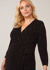 Sydney Sparkle Maxi Dress Black Multi