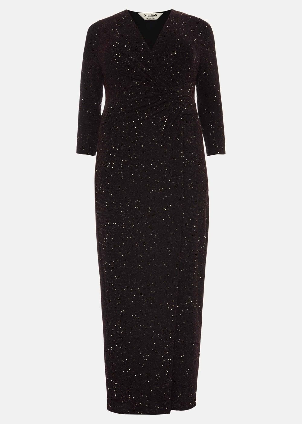 Sydney Sparkle Maxi Dress Black Multi