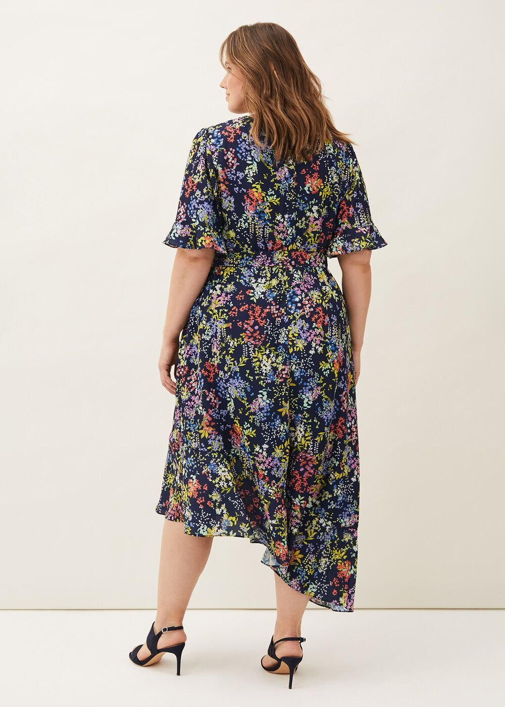 Isabella Floral Dress Navy Multi