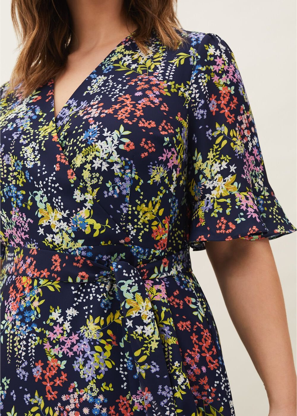 Isabella Floral Dress Navy Multi