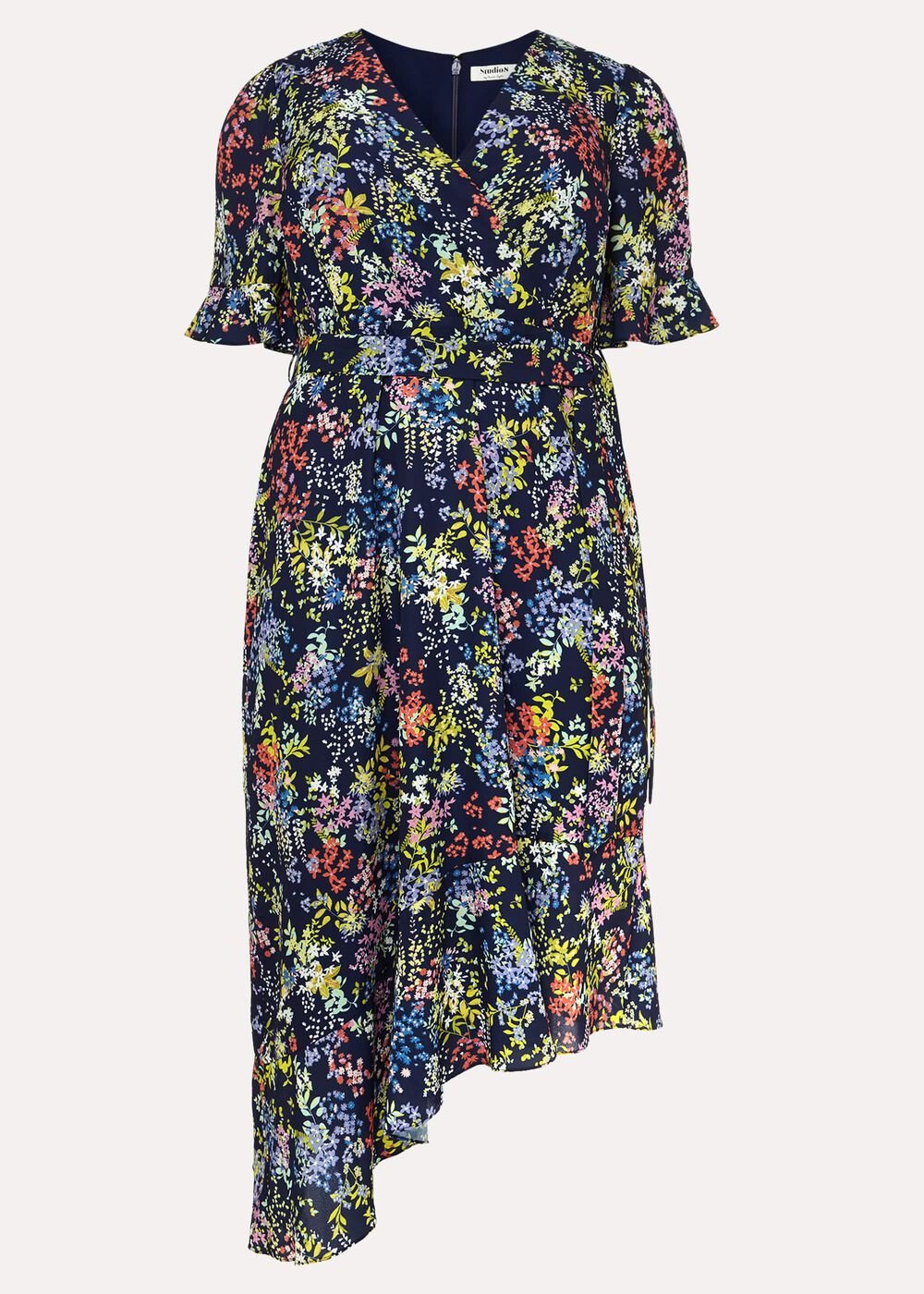 Isabella Floral Dress Navy Multi