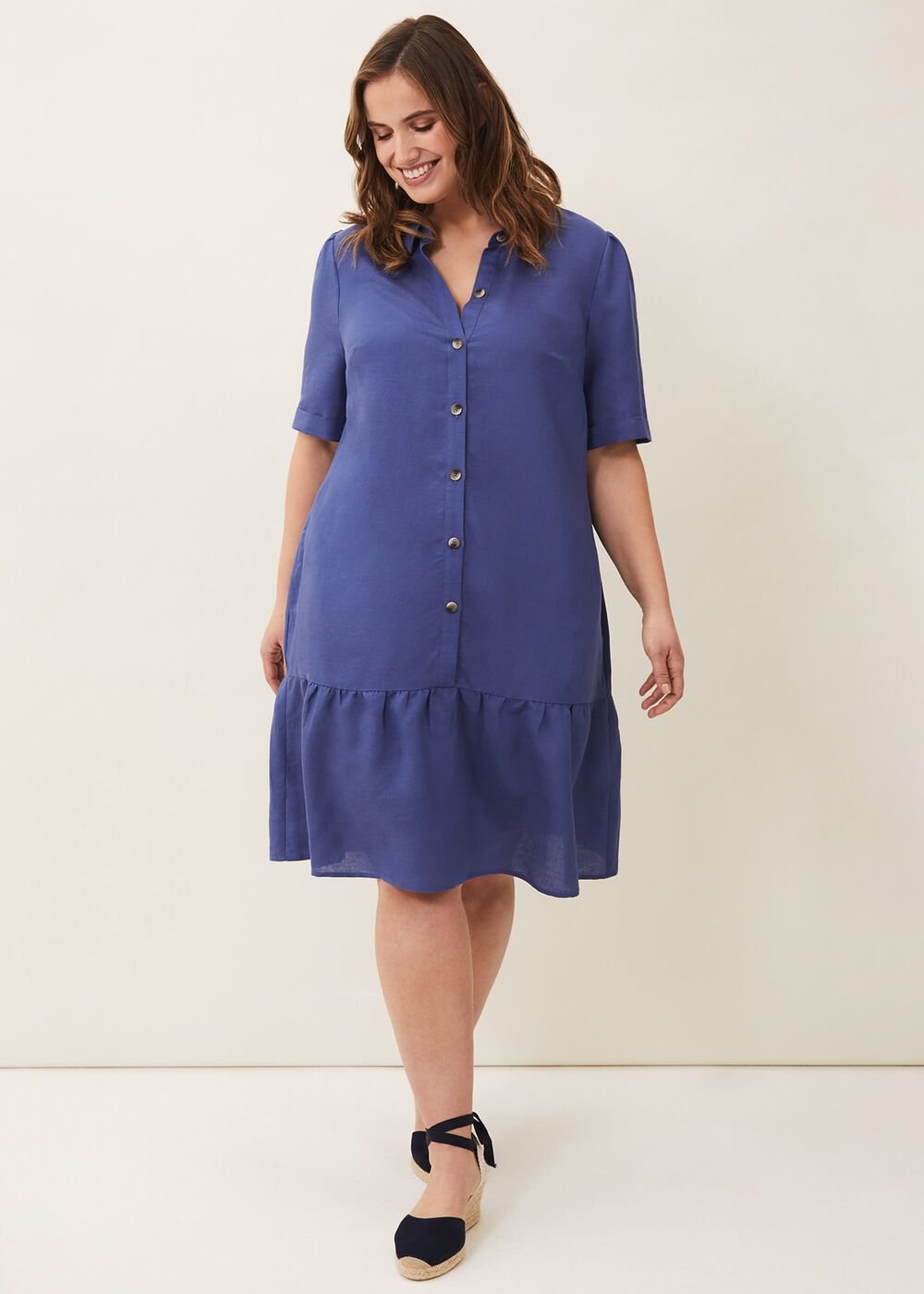 Riley Swing Dress Blue