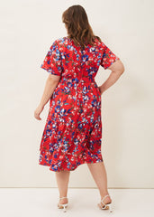 Mila Floral Dress Red Multi