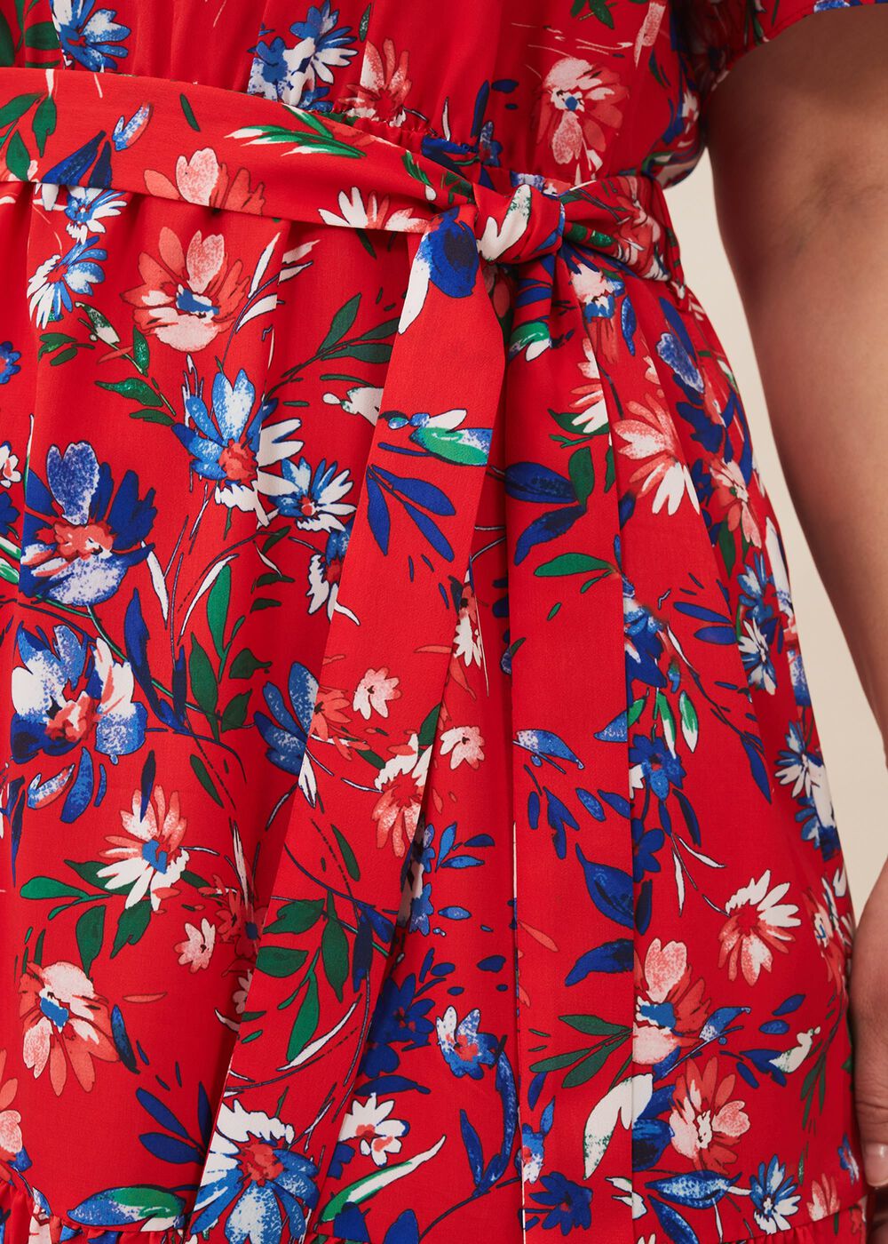 Mila Floral Dress Red Multi