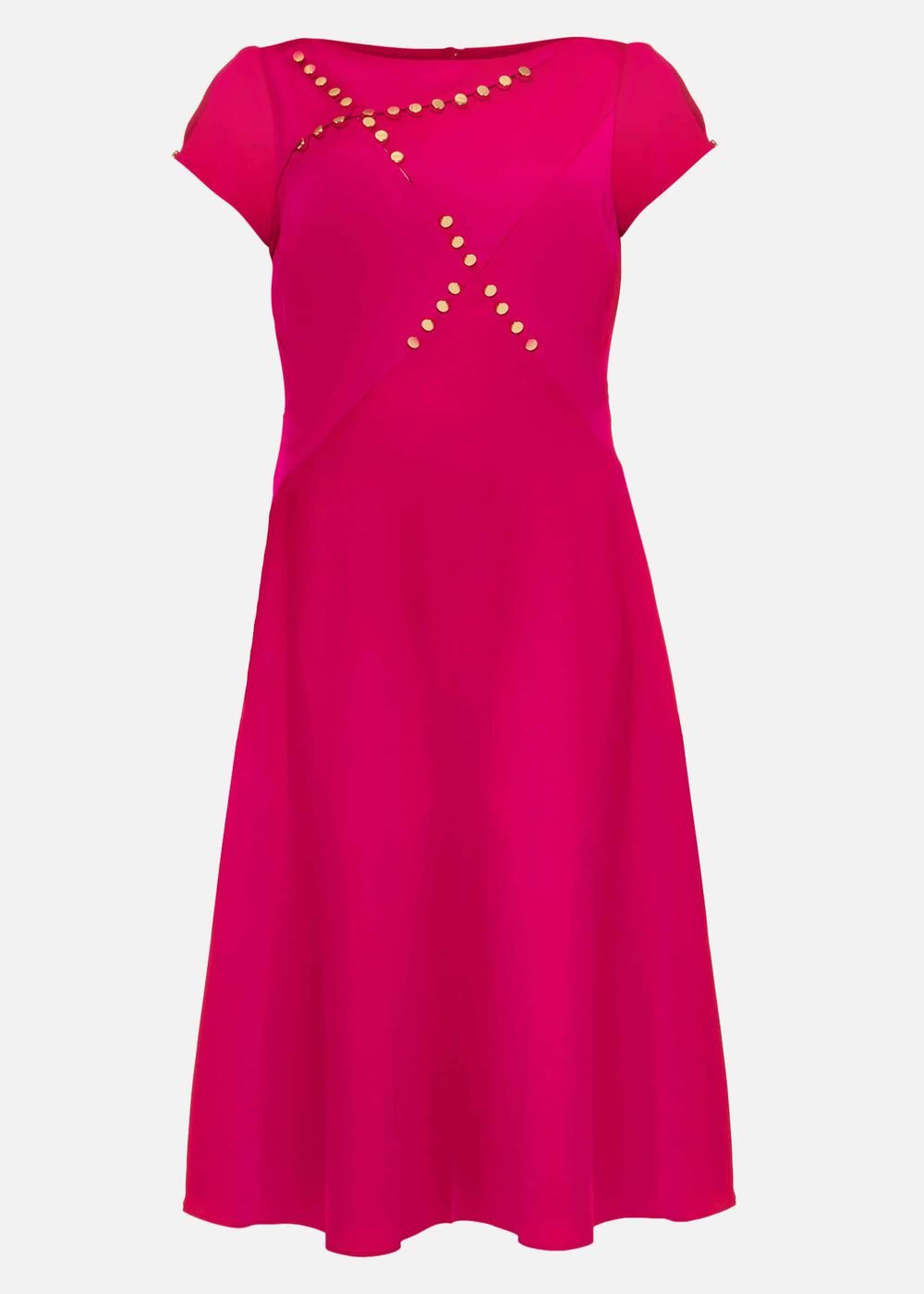 Delia Stud Detail Dress Purple