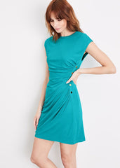 Kimi Stud Jersey Dress Teal